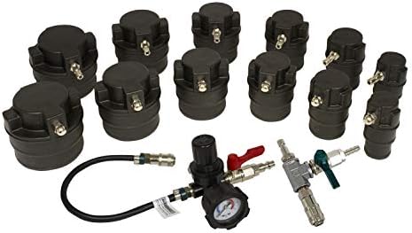 Lisle 69910 14 Pc. Turbo Air System Test Kit with Smoke Adapter by Lisle
