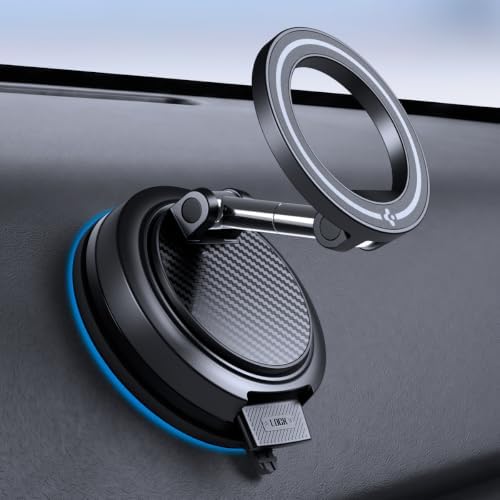 Spigen STIK Dashboard MagSafe Car Vacuum Phone Holder Mount [Ultra Suction]