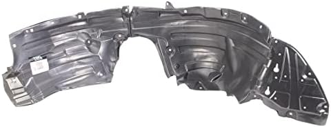 TRQ Front Right Inner Fender Liner Black Passenger Side