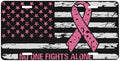 Breast Cancer Front License Plate 6" * 12" for Women