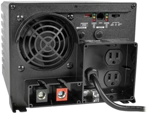 Tripp Lite Power Inverter/Charger w/Auto Transfer Switching, 1250W, 12VDC 120V, 5-15R, 2-Outlets for RVs, Trucks, Fleet Vehicles & Emergency Vehicles, 1 Year Warranty (APS1250) - Image 2
