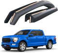 Goodyear Shatterproof in-Channel Window Deflectors for Ford F150 2021-2026 SuperCrew, Rain Guards, Window Visors for Cars, Vent Deflector, Car Accessories, 4 pcs - GY009014