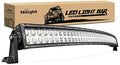 LED Light Bar Nilight 42Inch 240W Curved LED Work Light Spot Flood Combo LED Lights Led Bar Driving Fog Lights Jeep Off Road Lights, 2 Years Warranty