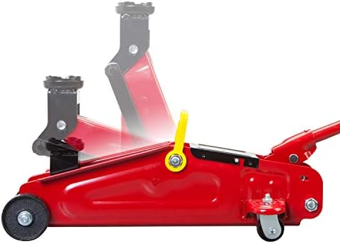 Big RED 1.5 Ton Hydraulic Trolley Service/Floor Jack with Blow Mold Case - Image 2