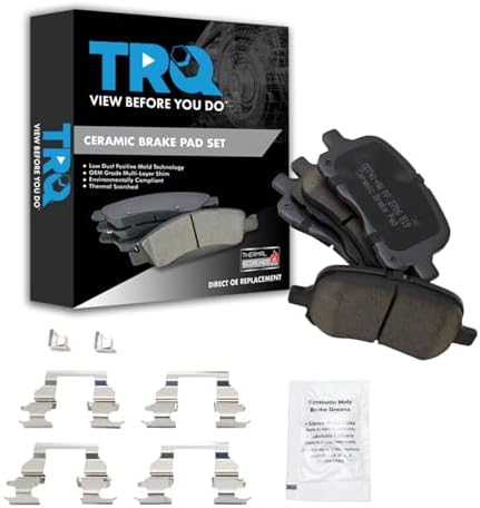 TRQ Front Brake Pads Ceramic Hardware