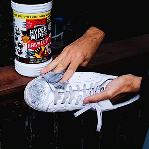 Hyper Wipes, 12 Pack Heavy Duty Hand & Tool Cleaning Wipes, Degreasing - Image 6