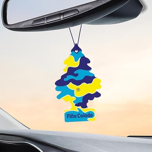 LITTLE TREES Car Air Freshener, 4 Count (Pack of 6), Piña Colada