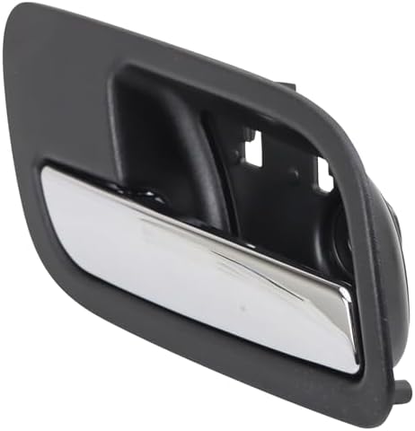 TRQ Black/Chrome Rear Inside Interior Door Handle Left Driver Side LH
