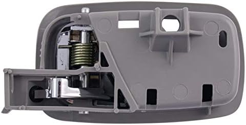 TRQ Front Right Interior Door Handle Chrome & Gray Passenger Side