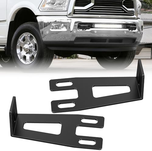 Nilight Hidden Bumper Mounting Brackets for 2009-2018 Dodge Ram 2500 3500