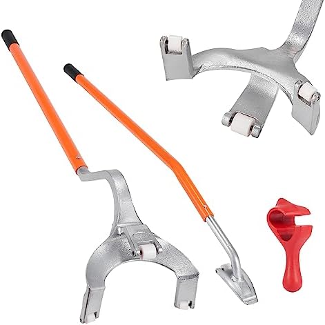 VEVOR Tire Mount Demount Tool 22.5" to 24.5" Tire Changer Steel Bead Breaker Extra Bead Holder Tubeless Truck Manual Tire Changing Tools for Car Repairing(Red) by VEVOR