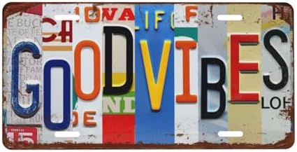 Good Front License Plate 6" * 12" for Women Vibes