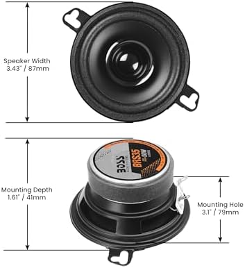 BOSS Audio Systems BRS35 3.5 Inch 50 W Single Replacement Car Door Speaker