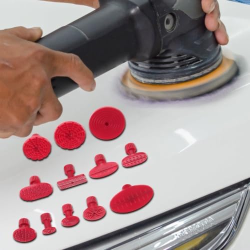 12pcs Car Dent Puller Kit with Abs Suction Tabs for Auto Dent Removal Suitable for Complex Concave Situations Easy to Store Car Body Repair Tool Set - Image 7