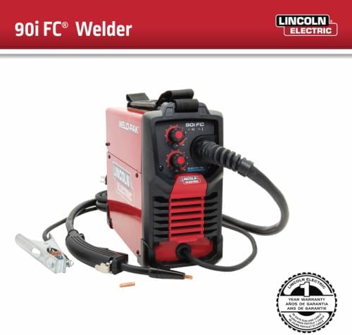 Lincoln Electric 90i FC Flux Core Wire Feed Weld-PAK Welder, 120V Welding Machine, Portable w/Shoulder Strap, Protective Metal Case, Best for Small Jobs, K5255-1 - Image 2