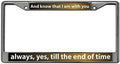 GND Chrome License Plate Frame Tag Holder Bible Christian Quotes Metal License Plate Frame Christian Sayings Polish Mirror Metal License Plate Frame Tag Holder for US Vehicles
