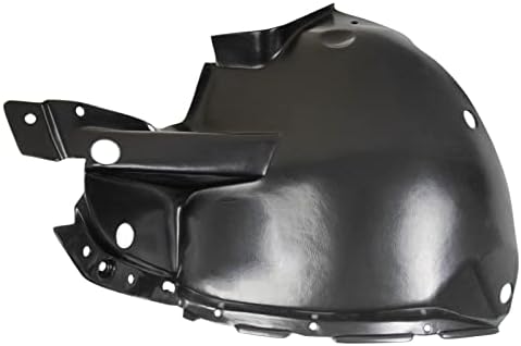 TRQ Front Left Forward Inner Fender Liner Black Drivers Side
