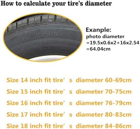 Tree of Life Spare Tire Cover, Wheel Protectors Tyre Covers Weatherproof Wheel Covers Universal for Trailer RV SUV Truck Travel Trailers Camper, Accessories 16" Fits Tire Diameter 29.6"-31.5"