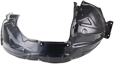 TRQ Front Left Inner Fender Liner Black Drivers Side