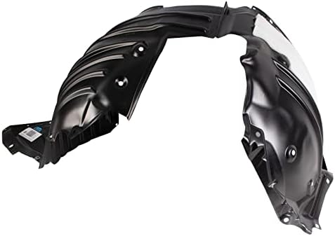 TRQ Front Right Inner Fender Liner Black Passenger Side