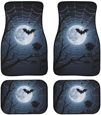 Spider Web Car Floor Mats 4 Pcs Set of Vehicle
