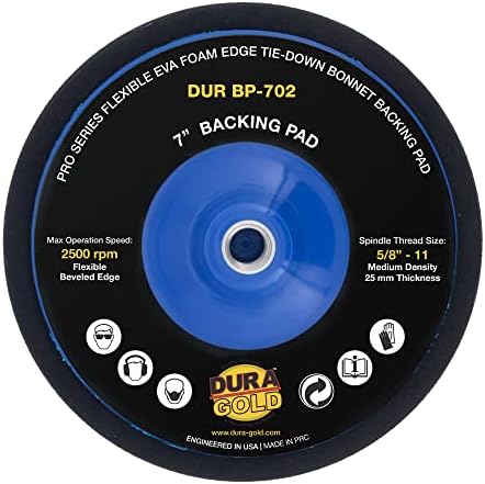 Dura-Gold Pro Series 7" Flexible Edge EVA Foam Edge Polishing Buffing by Dura-Gold