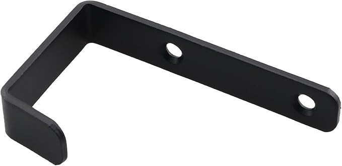 2PCS 82.5x45.5mm Black Metal Wall Mounted 2 Holes J Hook - Image 4