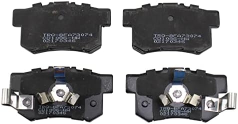 TRQ Rear Brake Pads Ceramic Hardware Wear Sensor