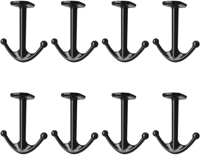Ball Two Prong Ceiling Hook for Closet Top Bathroom Kitchen Cabinet Garage Pack by DEEKOUDT