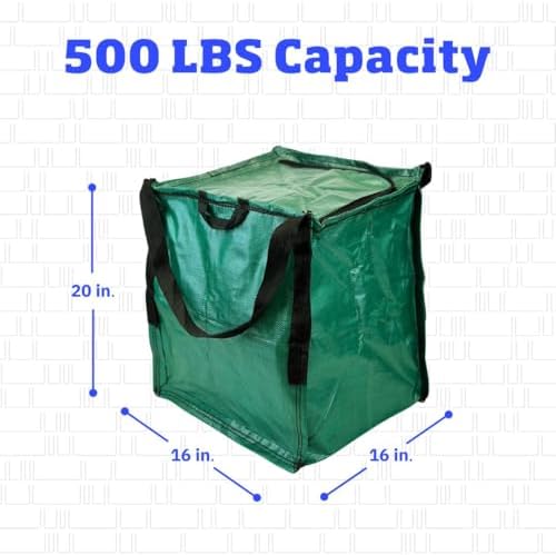 DURASACK 22-Gallon Zipper Top Heavy Duty Storage Tote Bags, Single, Green - Image 2