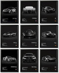 CSLGQGV Car Poster Vintage Racing Car Wall Art Supercar Canvas Prints Painting For Men Room Pictures Guys Dorm Room Aesthetics Decor Bedroom Office (Unframed,8×10inch,9pcs) black by CSLGQGV