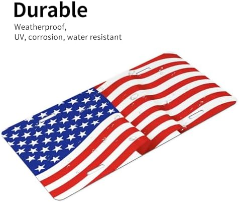 American Flag Front License Plate 6" * 12" for Women