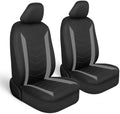 Motor Trend SpillGuard Seat Covers for Cars Trucks SUV – Gray Seat Covers with Waterproof Neoprene Lining, Automotive Car Seat Covers for Front Seats Only, Forros Para Asientos de Carro
