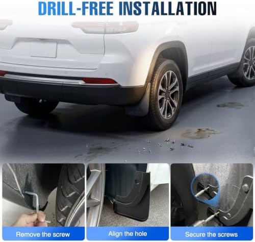 Nilight Mud Flaps Splash Guards for Jeep Grand Cherokee L 2021-2026