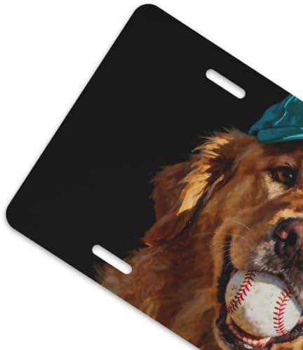 Golden Retriever Baseball Front License Plate 6" * 12" for Women