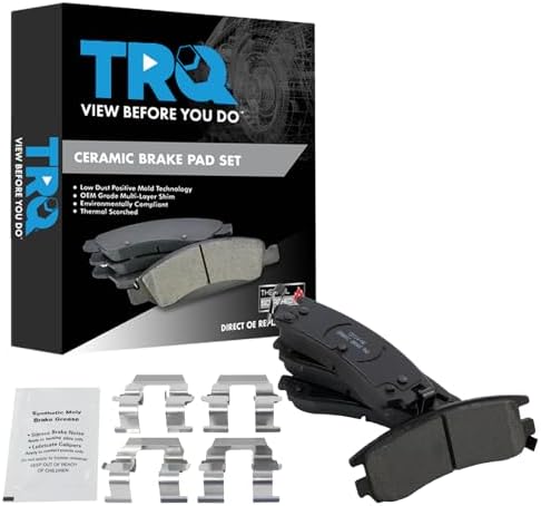 TRQ Rear Posi Ceramic Brake Pad Kit Set
