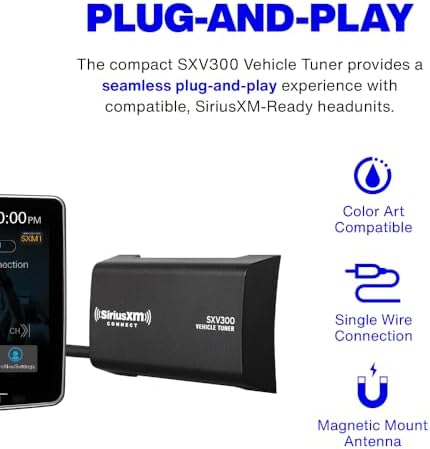SiriusXM SXV300V1 Satellite Radio Vehicle Tuner, Add to Any SiriusXM-Ready Car Stereo (SXV300V1)