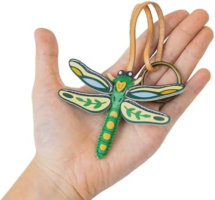 Insects Leather Bag Charm - Unique Purse Charm Keychain for Backpacks