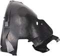 TRQ Front Right Forward Inner Fender Liner Black Passenger Side