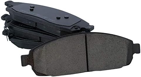 TRQ Front Brake Pads Ceramic Hardware Wear Sensor