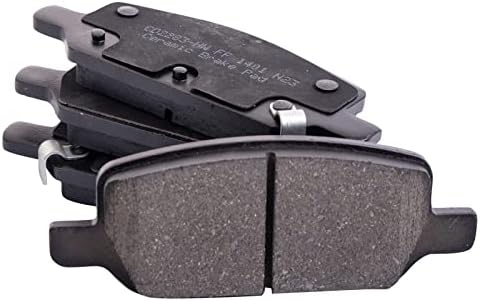 TRQ Rear Ceramic Brake Pad Set Includes Contact Point Grease