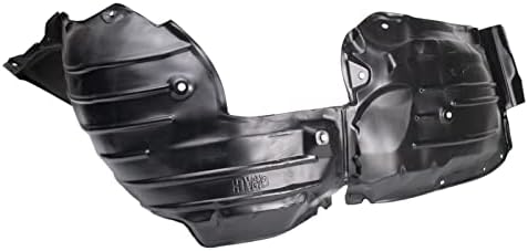 TRQ Front Left Inner Fender Liner Black Drivers Side