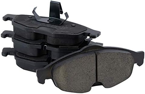 TRQ Front Brake Pads Ceramic Hardware Wear Sensor