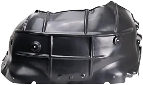 TRQ Front Right Inner Fender Liner Black Passenger Side