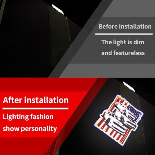 2PCS Car Door Logo Lights Compatible for Challenger 2015-present, LED Courtesy Ghost Shadow Light Projector Lamps Accessories