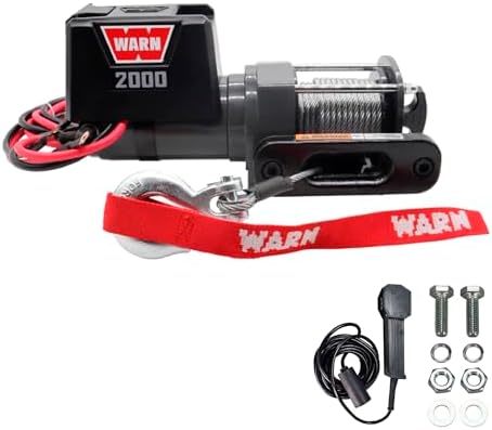 WARN DC Series 12V Electric Winch with 2000 lb Pulling Capacity - 92000 by WARN