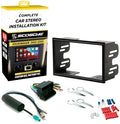 Scosche ICVW5BN Double DIN Radio Install Dash Kit and Harness Compatible with Select 2002-2005 Non-Amplified Volkswagen Vehicles - Complete Basic Car Stereo Installation Kit - Does Not Retain SWC