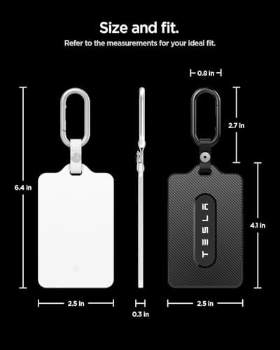Spigen Key Card Holder for Tesla Model Y/S/3/X (Black + White) - 2 Pack