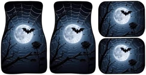 Spider Web Car Floor Mats 4 Pcs Set of Vehicle