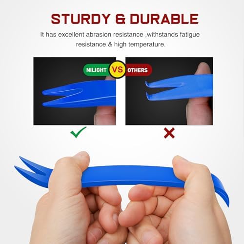 Nilight 1390Pcs Car Push Retainer Clips Auto Fasteners Kit Included 33 Most Popular Sizes Nylon Bumper Fender Rivets with 1 Fasteners Remover 10 Cable Ties for Toyota GM Ford Honda Chevy